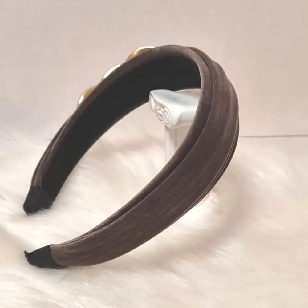 New VELVET GOLD CHAIN LINK HEADBAND
